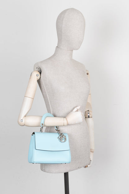 Christian Dior Bedior Mini Bag Leather Blue