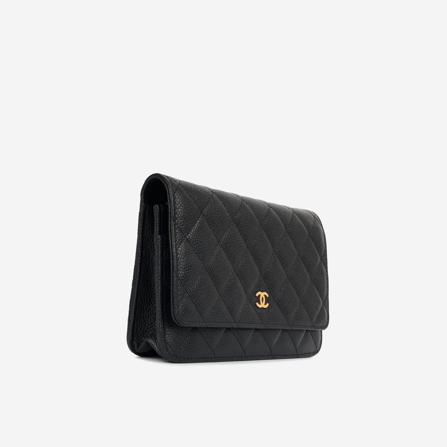 Chanel Wallet On Chain Lambskin Black Crossbody