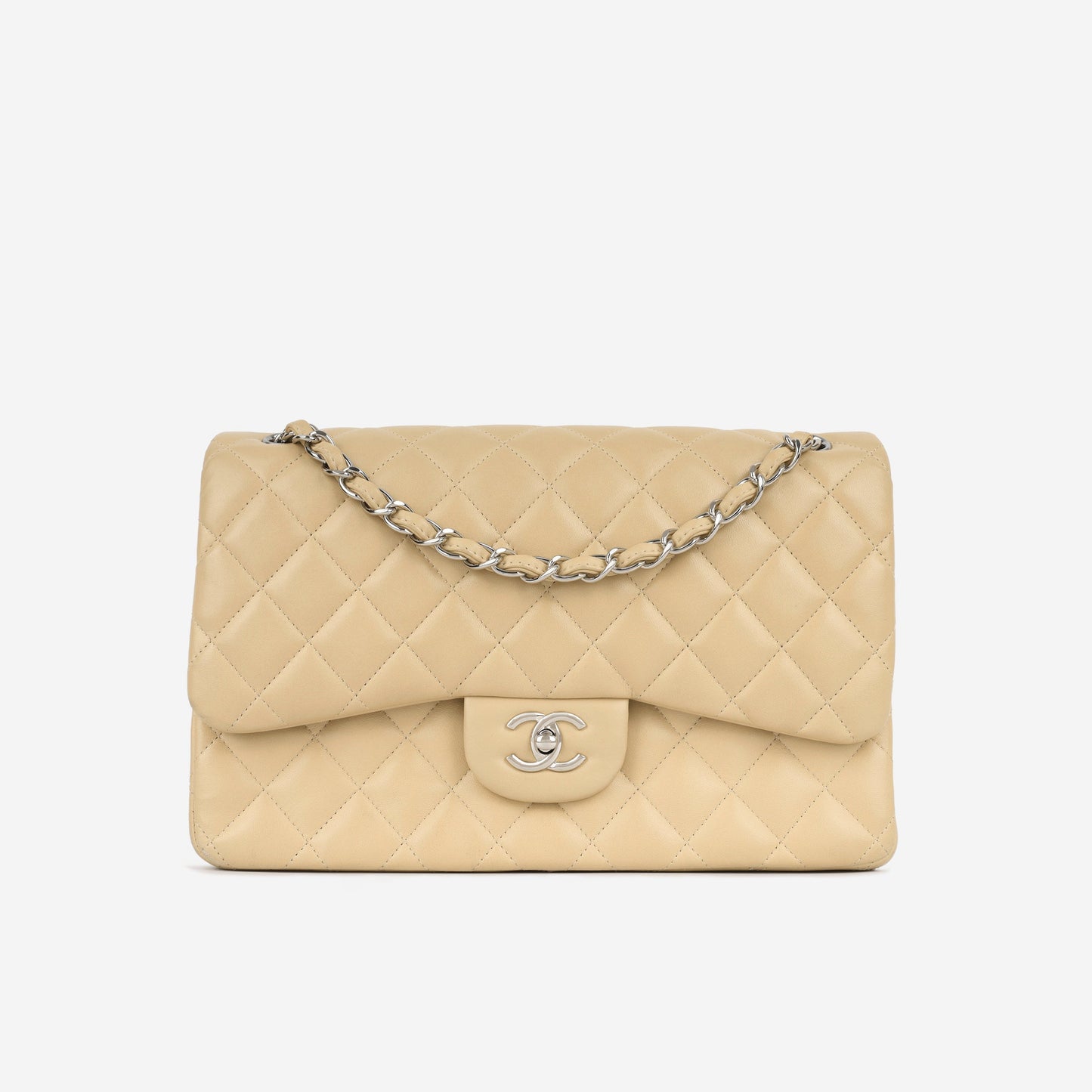 Chanel Classic Flap Lambskin Black Shoulder Bag Style 21
