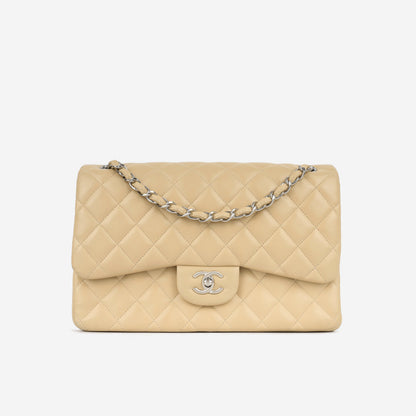 Chanel Classic Flap Lambskin Black Shoulder Bag Style 21