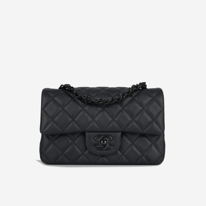 Chanel Classic Flap Lambskin Black Shoulder Bag Style 334