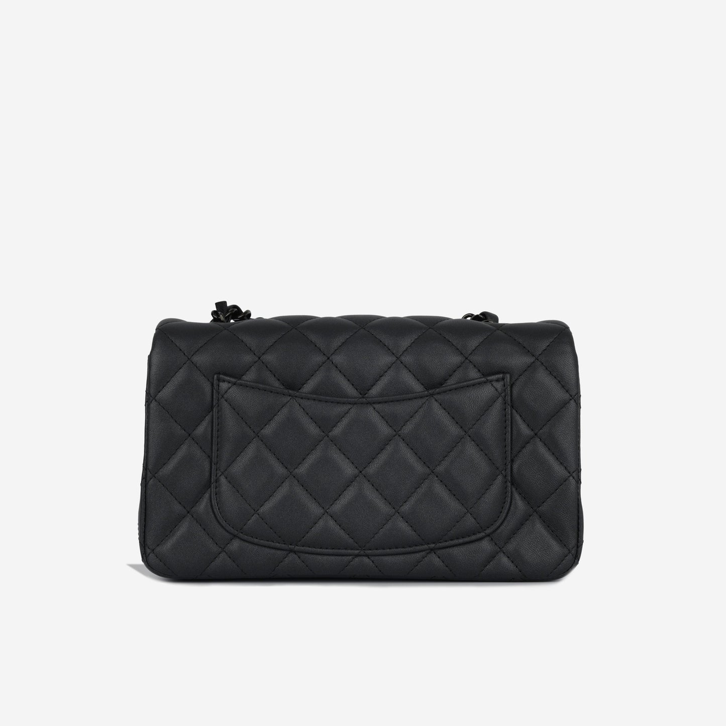 Chanel Classic Flap Lambskin Black Shoulder Bag Style 334