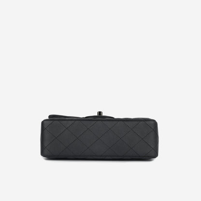 Chanel Classic Flap Lambskin Black Shoulder Bag Style 334