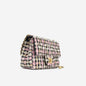 Chanel Mini Square Pearl Crush - Mixed Pink Tweed