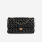 Chanel Classic Flap Lambskin Black Shoulder Bag Style 68