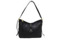 Chanel Black Aged Quilted Calfskin Leather Gold Bar Top Handle Medium Flap Bag