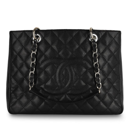 Chanel Shopping Tote Caviar Black Tote Bag Style 13
