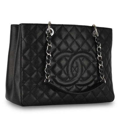 Chanel Shopping Tote Caviar Black Tote Bag Style 13