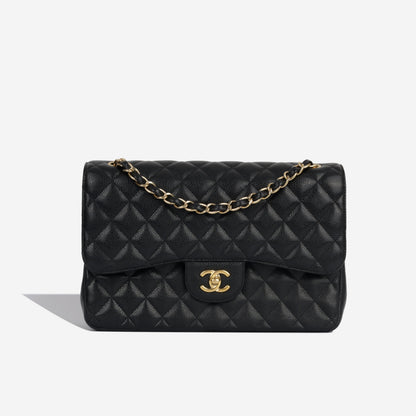 Chanel Classic Flap Caviar Black Shoulder Bag Style 13