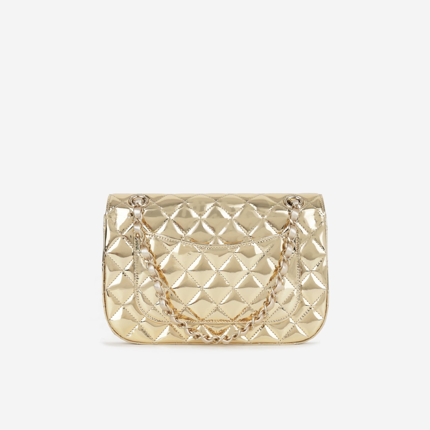 Chanel Classic Flap Lambskin Gold Shoulder Bag Style 145