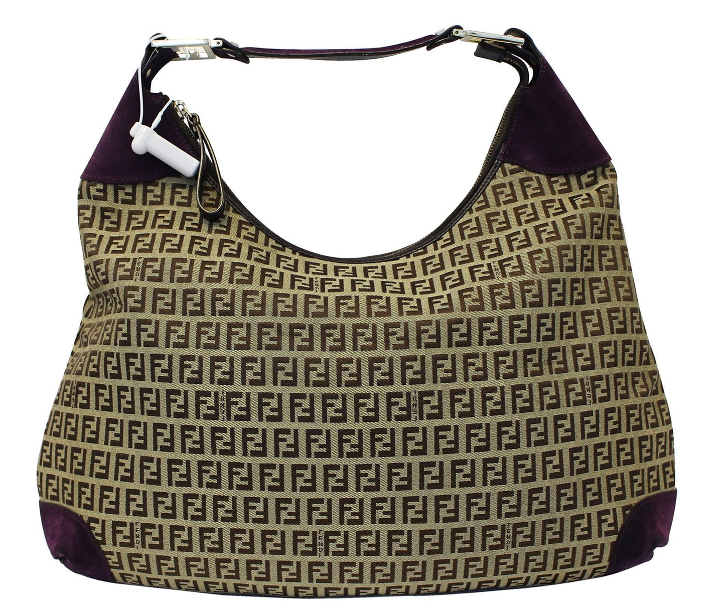 Fendi Canvas Beige Shoulder Bag