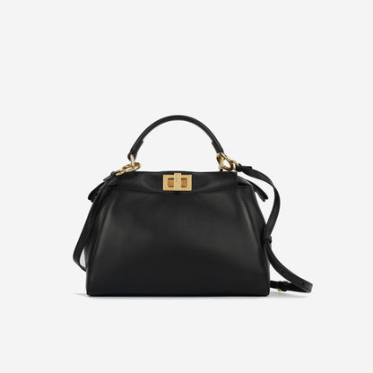 Fendi Peekaboo Leather Black Handbag Style 4