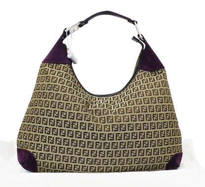 Fendi Canvas Beige Shoulder Bag