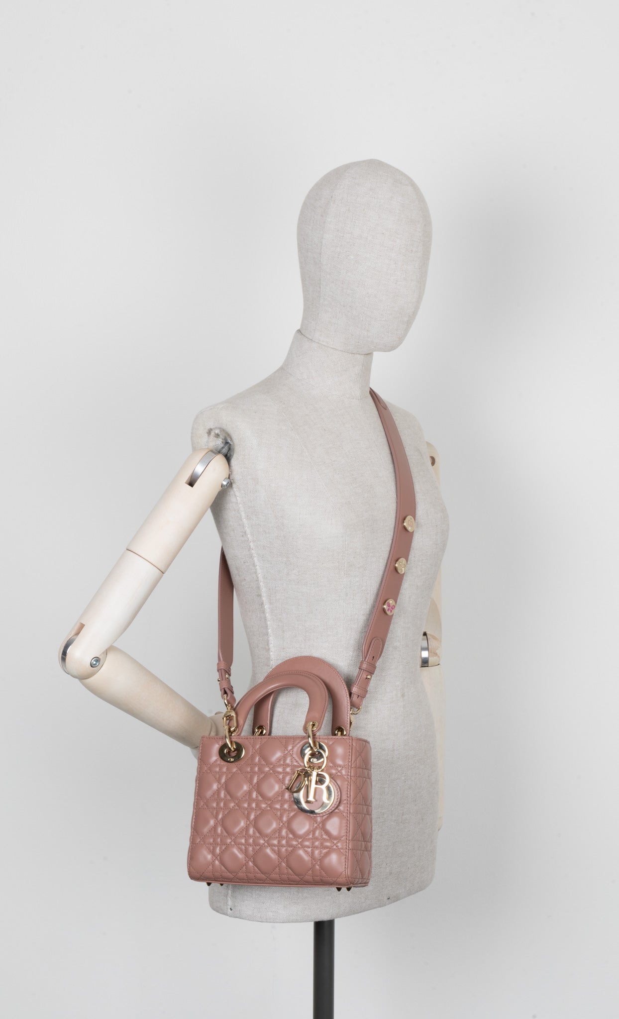 Christian Dior Small Lady Dior My Abcdior Bag Rose
