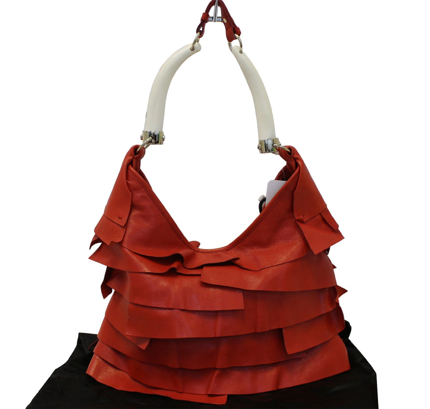 Saint Laurent Leather Red Handbag Style 31