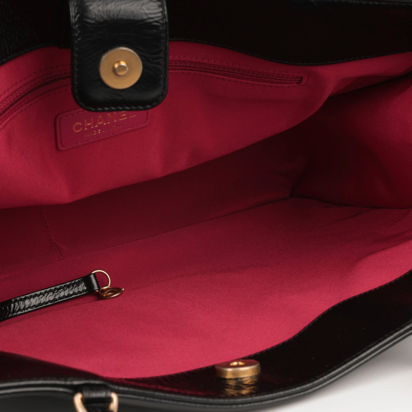 Chanel Shopping Tote Calfskin Black Tote Bag Calfskin
