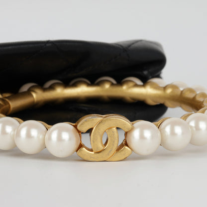 Chanel Pearl Crown Wristlet Clutch