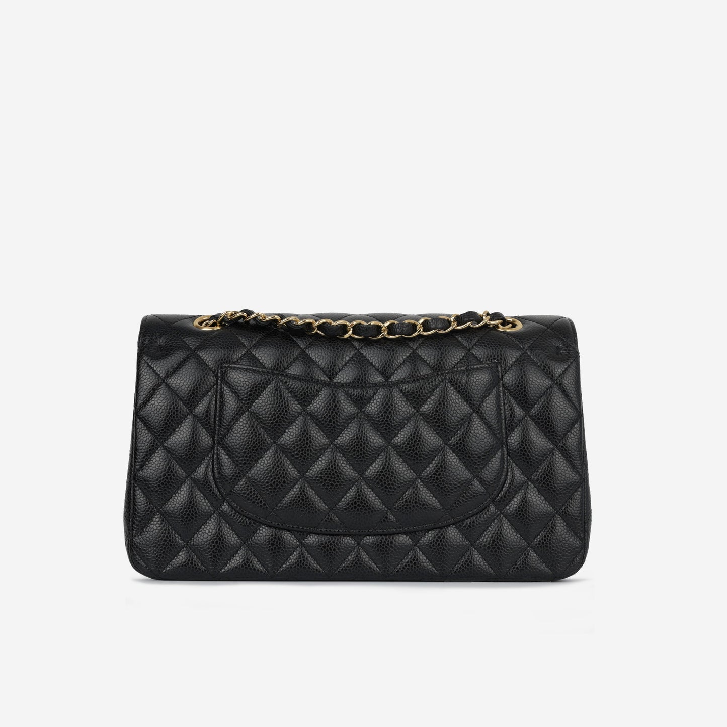 Chanel Classic Flap Lambskin Black Shoulder Bag Style 307