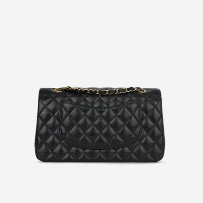 Chanel Classic Flap Lambskin Black Shoulder Bag Style 311