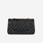 Chanel Classic Flap Lambskin Black Shoulder Bag Style 309