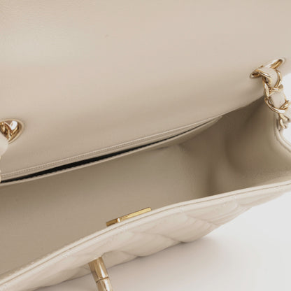 Chanel Classic Flap Lambskin Gold Shoulder Bag Style 119