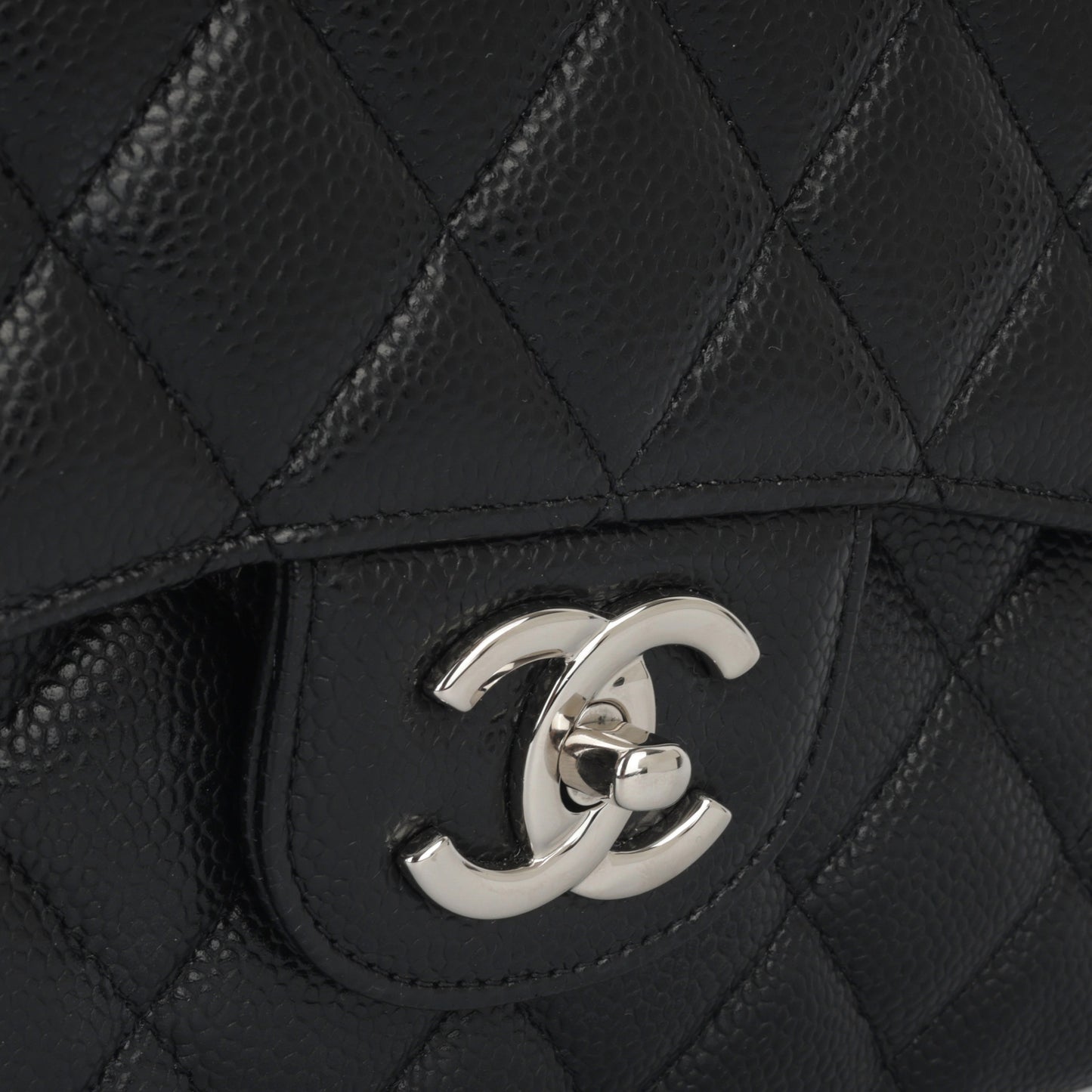 Chanel Classic Flap Lambskin Black Shoulder Bag Style 87