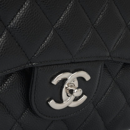 Chanel Classic Flap Lambskin Black Shoulder Bag Style 87