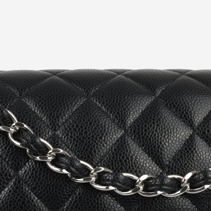 Chanel Classic Flap Lambskin Black Shoulder Bag Style 87
