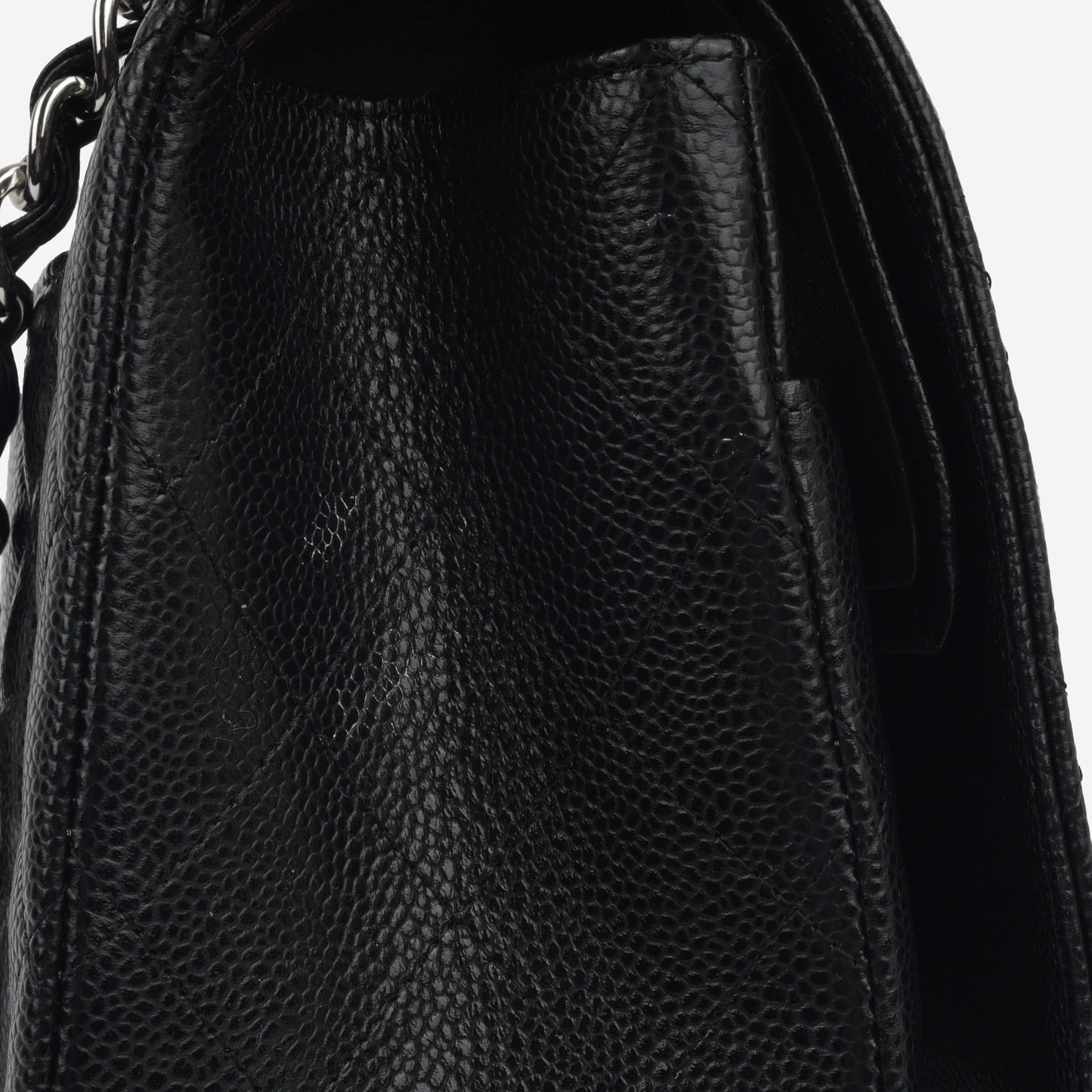 Chanel Classic Flap Lambskin Black Shoulder Bag Style 87