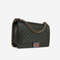 Chanel Boy Bag Caviar Red Shoulder Bag