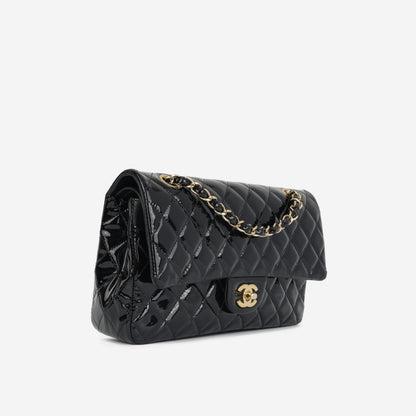 Chanel Classic Flap Lambskin Black Shoulder Bag Style 324