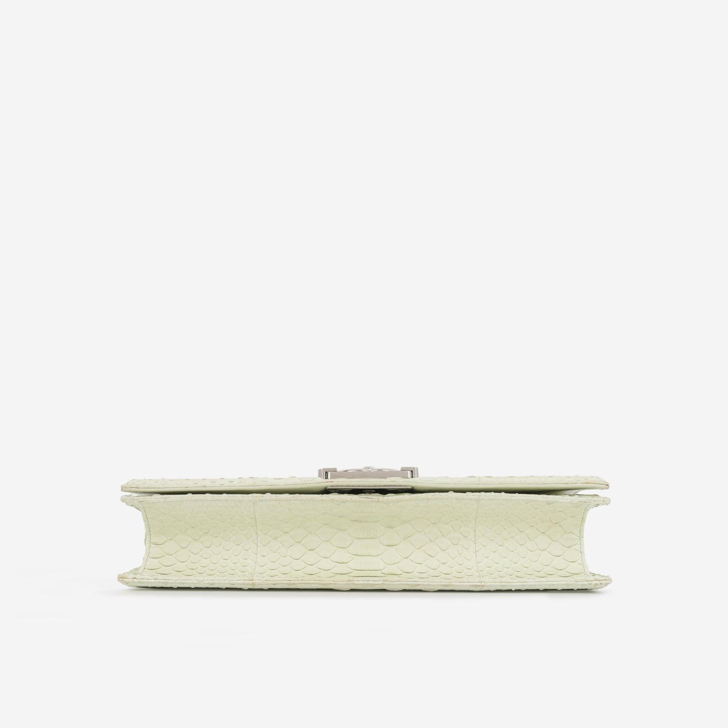 Chanel Boy Lambskin Silver Shoulder Bag