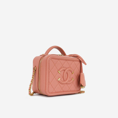 Chanel Filigree Cc Vanity Case - Mini