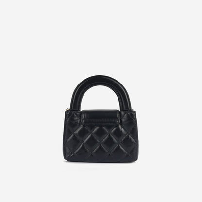 Chanel Kelly Lambskin Black Shoulder Bag Style 2