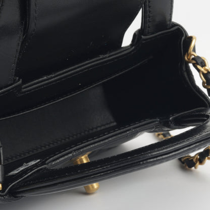 Chanel Kelly Lambskin Black Shoulder Bag Style 2