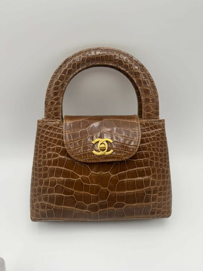 Chanel Crocodile Kelly Top Handle Bag