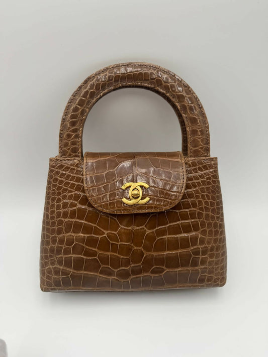 Chanel Crocodile Kelly Top Handle Bag