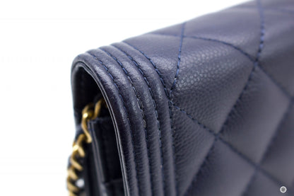 Chanel Boy Caviar Chain Crossbody