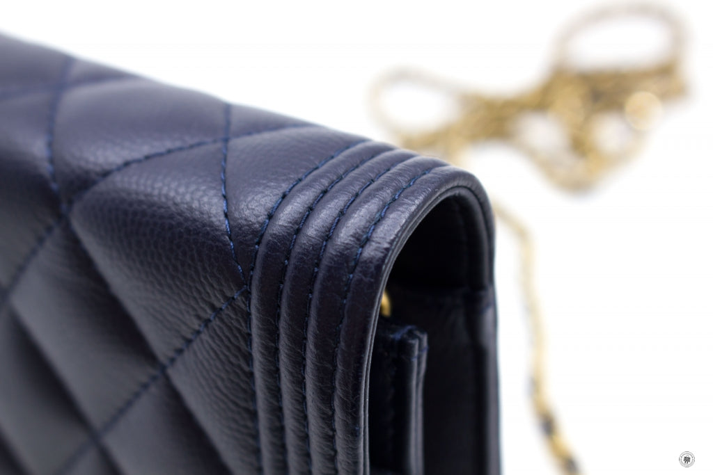 Chanel Boy Caviar Chain Crossbody Style