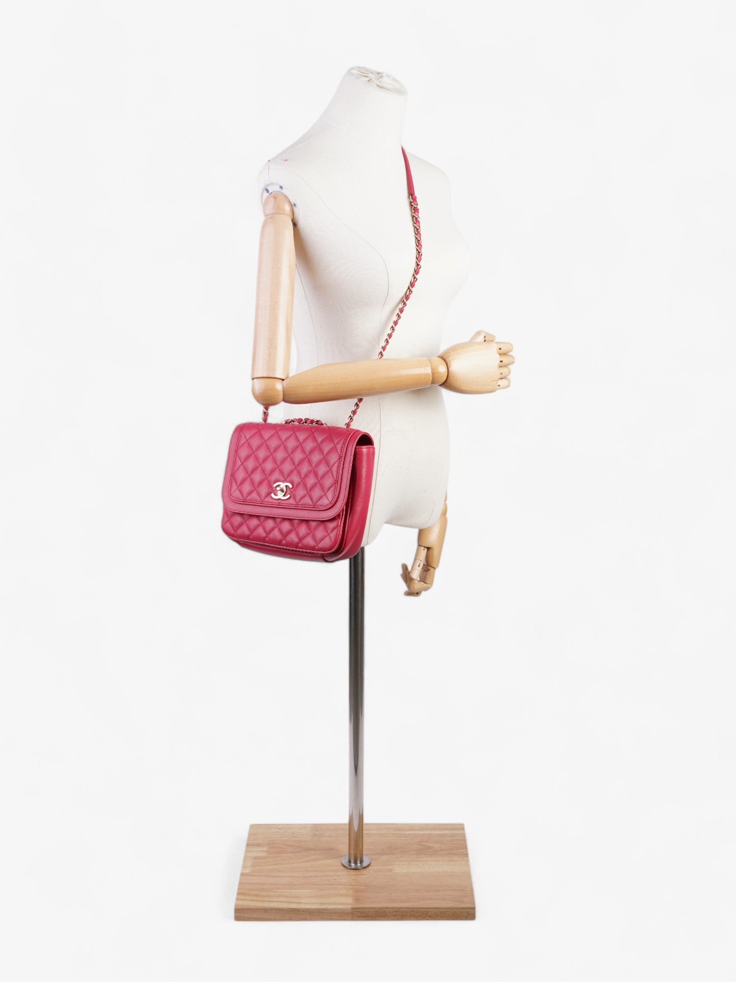 Chanel Lovely Day Pink Lambskin Leather Small