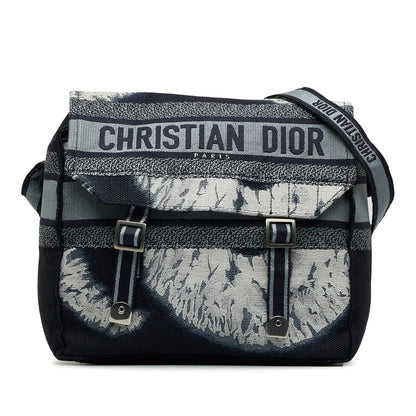 Blue Dior Tie Dye Diorcamp Messenger Bag