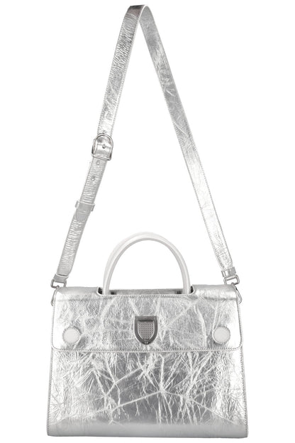Christian Dior Medium Diorever Tote Leather Silver