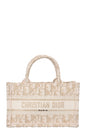 Christian Dior Mini Tote Bag Oblique Ivory Gold