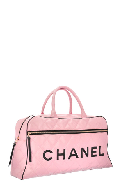 Chanel Bowling Bag Calfskin Pink