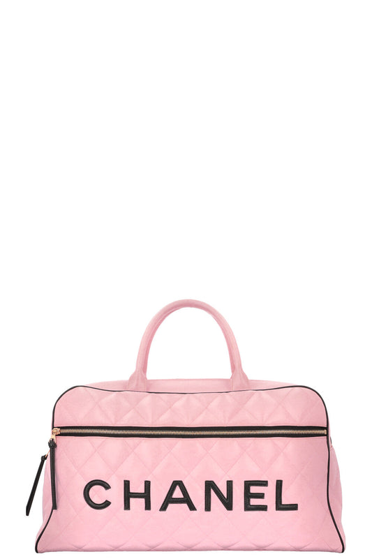 Chanel Bowling Bag Calfskin Pink