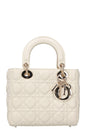 Christian Dior Small Lady Dior My Abcdior Bag White