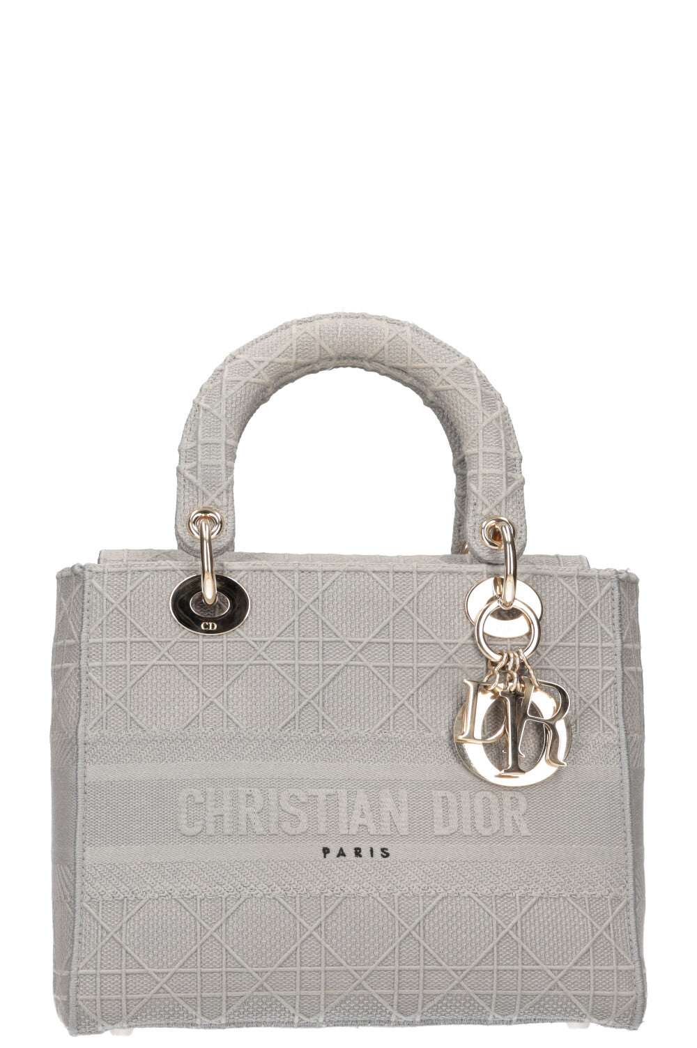 Christian Dior D-Lite Bag Medium Grey