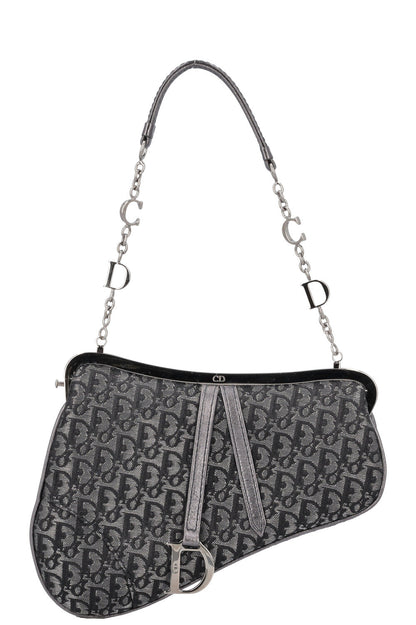 Christian Dior Micro Saddle Bag Mng Grey