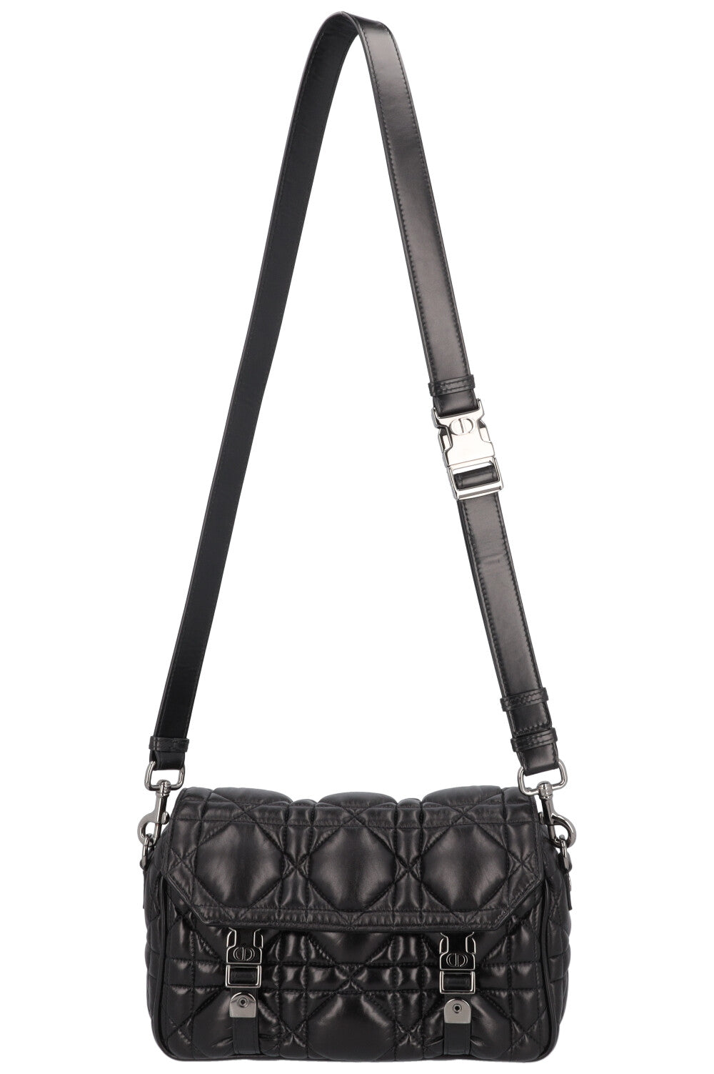 Dior Diorcamp Cannage Bag Black Leather