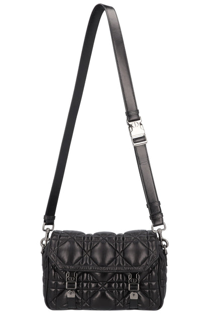 Dior Diorcamp Cannage Bag Black Leather